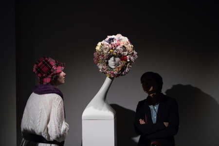 St. Petersburg, Russia - February 5, 2015: Exhibition of Philip Treacy "Hats in the 21st century. "のeditorial素材