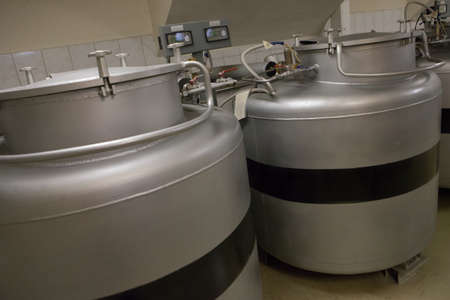 St. Petersburg, Russia -22 October 2014: All-Russian Research Institute of Plant Vavilov. State Research Center. Low-temperature storage of working collectionsのeditorial素材