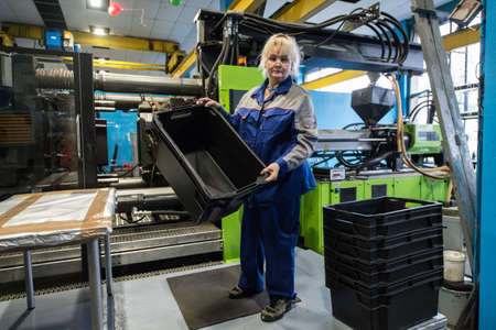 Saint-Petersburg, Russia - September 15, 2016: The plant for plastics processing them. "Komsomolskaya Pravda". production area "Research and Production Laboratory of optoelectronics and precision casting."のeditorial素材