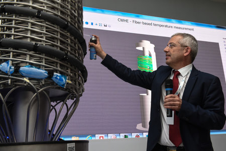 St. Petersburg, Russia - May 31, 2017: PJSC Power Machines, the leader of the Russian power...