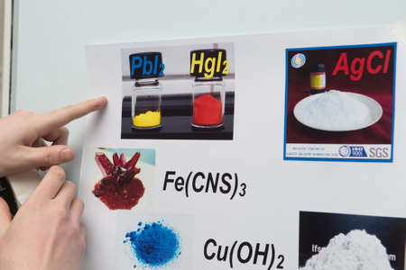 St. Petersburg, Russia - February 7, 2018: The XIV Baltic Scientific Engineering Contest (BNIK). Young talented children, schoolchildren presented their inventions to the jury.のeditorial素材