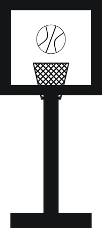 Design basketball hoop and ball.のイラスト素材