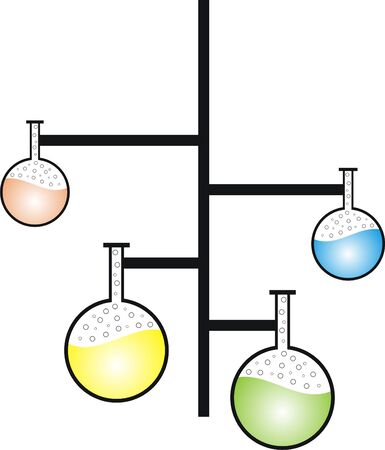 Design flask experiments.のイラスト素材