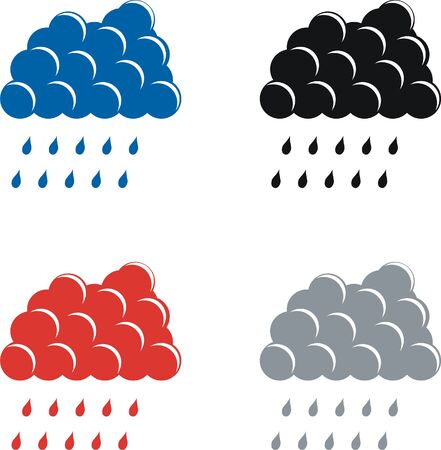 Design icon rain cloud.のイラスト素材