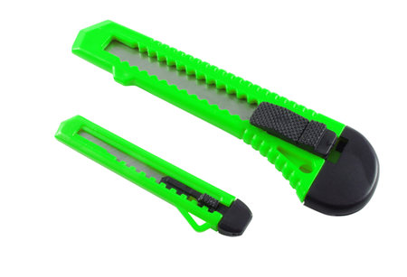 tool knives isolated on whiteの写真素材