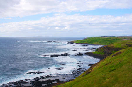 Australian coast at Phillip Islandの写真素材
