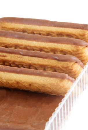 chocolate cookies in the box