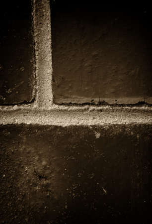 dramatic old brick wall closeup の写真素材