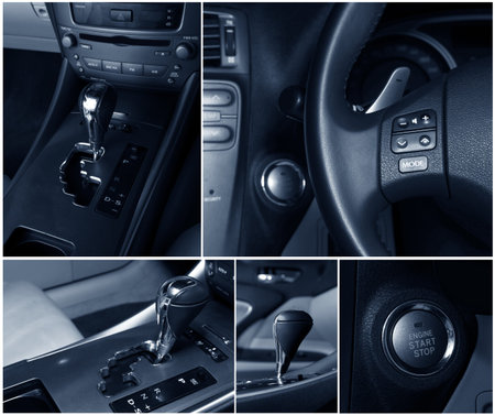 dark car interior set  collectionの写真素材