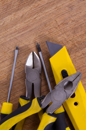 trade tools closeup on the table
