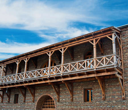 Traditional georgian housing.Georgia,Caucasusのeditorial素材