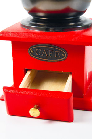 coffee grinder on the whiteの写真素材
