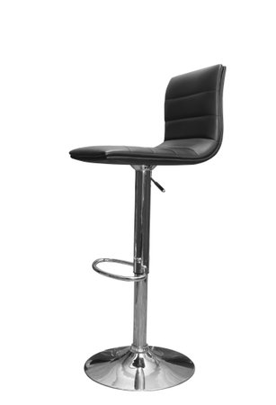 bar or office chair isolated on whiteの写真素材
