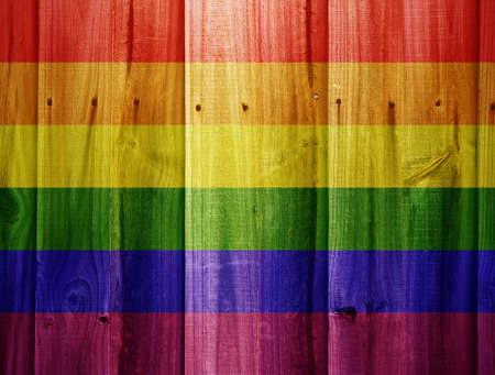 gay flag texture closeupの写真素材