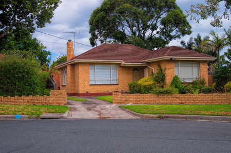 typical Australian house. Melbourne,Australiaのeditorial素材