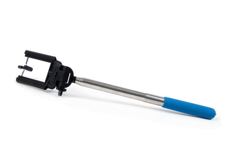 modern selfie stick on the white