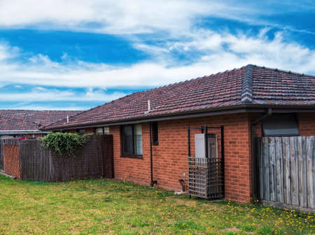 Typical Australian residential house closeupのeditorial素材