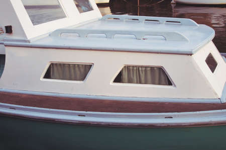 closeup details of the boat.vintage effectの写真素材