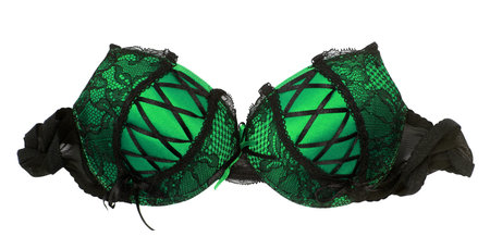 beautiful bra isolated on whiteの写真素材