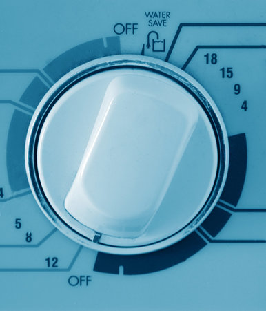 washing machine control closeup
