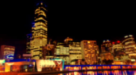 abstract defocused city at nightの写真素材