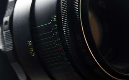 camera lens macro detailsの写真素材