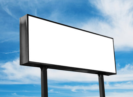 big billboard on the skyの写真素材