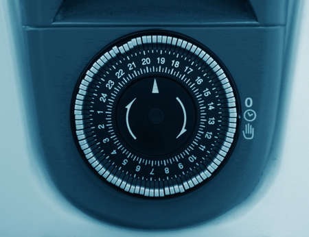 heater operational clock closeupの写真素材