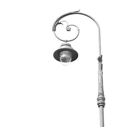 outdoor lantern isolated on whiteの写真素材