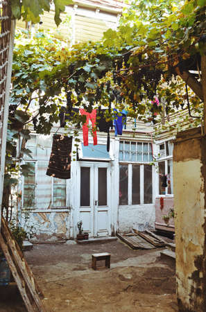 Old and retro streets of old Tbilisi.Georgiaの写真素材