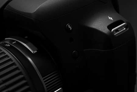 dark shot of the camera detailsの写真素材