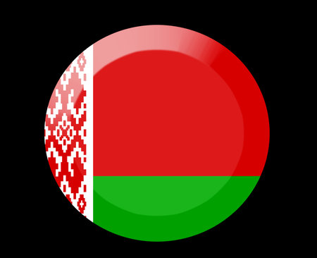belarus icons set on blackの写真素材