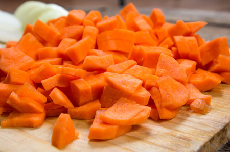 carrots on board at home