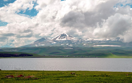 Paravani Lake in Georgia. Georgia.Caucasus