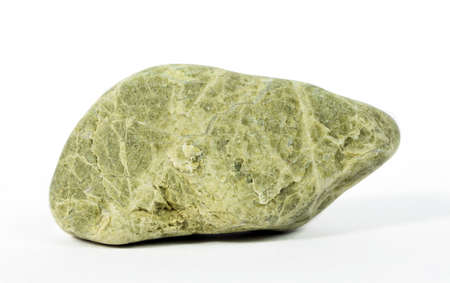 Stone from the sea on whiteの写真素材