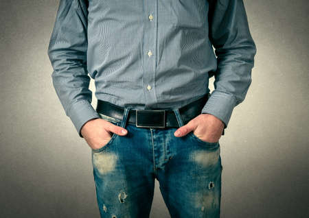 Fashion man clothes detailsの写真素材