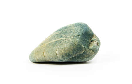 Stone from the sea on whiteの写真素材