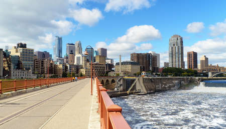 Downtown of Minneapolis.Minnesotaの写真素材