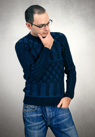 Fashion man with glasses