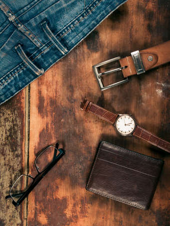 Business objects and jeansの写真素材