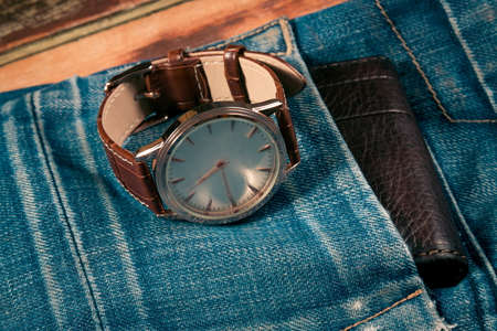 Business objects and jeansの写真素材