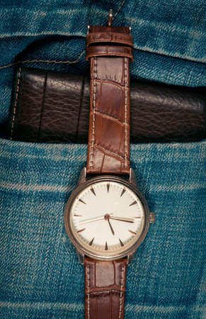 Business objects and jeansの写真素材