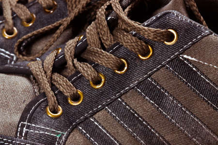 Casual shoe closeupの写真素材