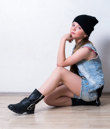 young fashion girlの写真素材