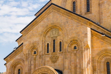 Details of Sameba cathedral in Tbilisi, Georgia