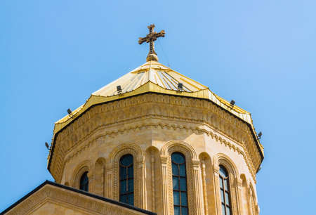 Details of Sameba cathedral in Tbilisi, Georgiaの写真素材