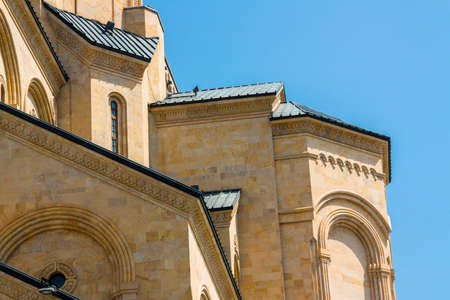 Details of Sameba cathedral in Tbilisi, Georgiaの写真素材