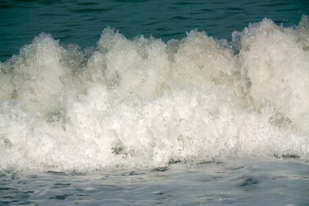 Closeup of the sea wave