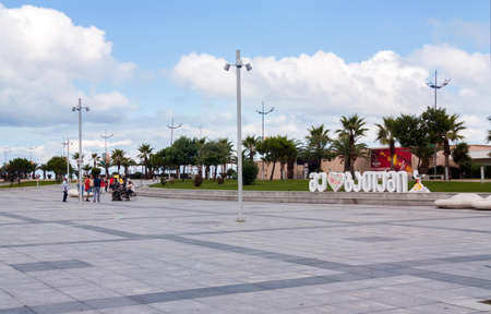 BATUMI, GEORGIA - September 1, 2017: Miracle Park in Batumi. Batumi is a very popular destination on Black Seaのeditorial素材