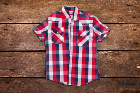 shirt on the tableの写真素材